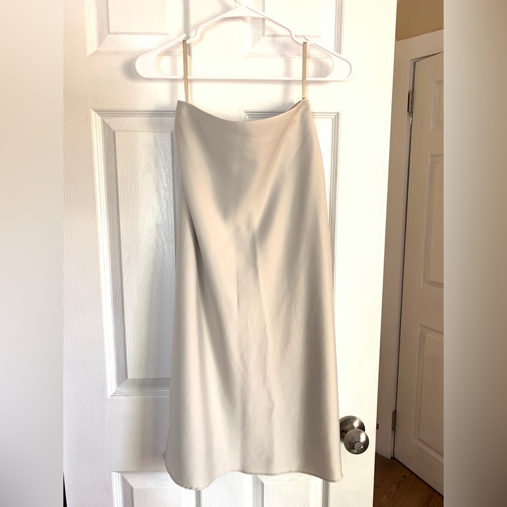 Uniqlo Off-White Midi Skirt.